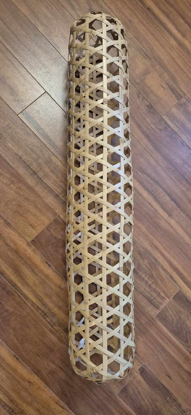 Woven Bamboo Floor Lamp Shade - photo 2