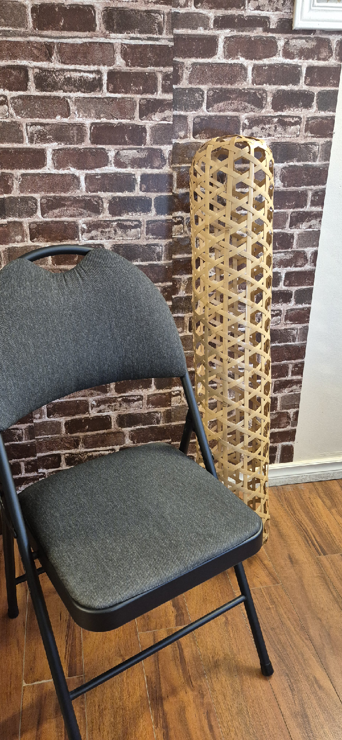 Woven Bamboo Floor Lamp Shade - photo 4