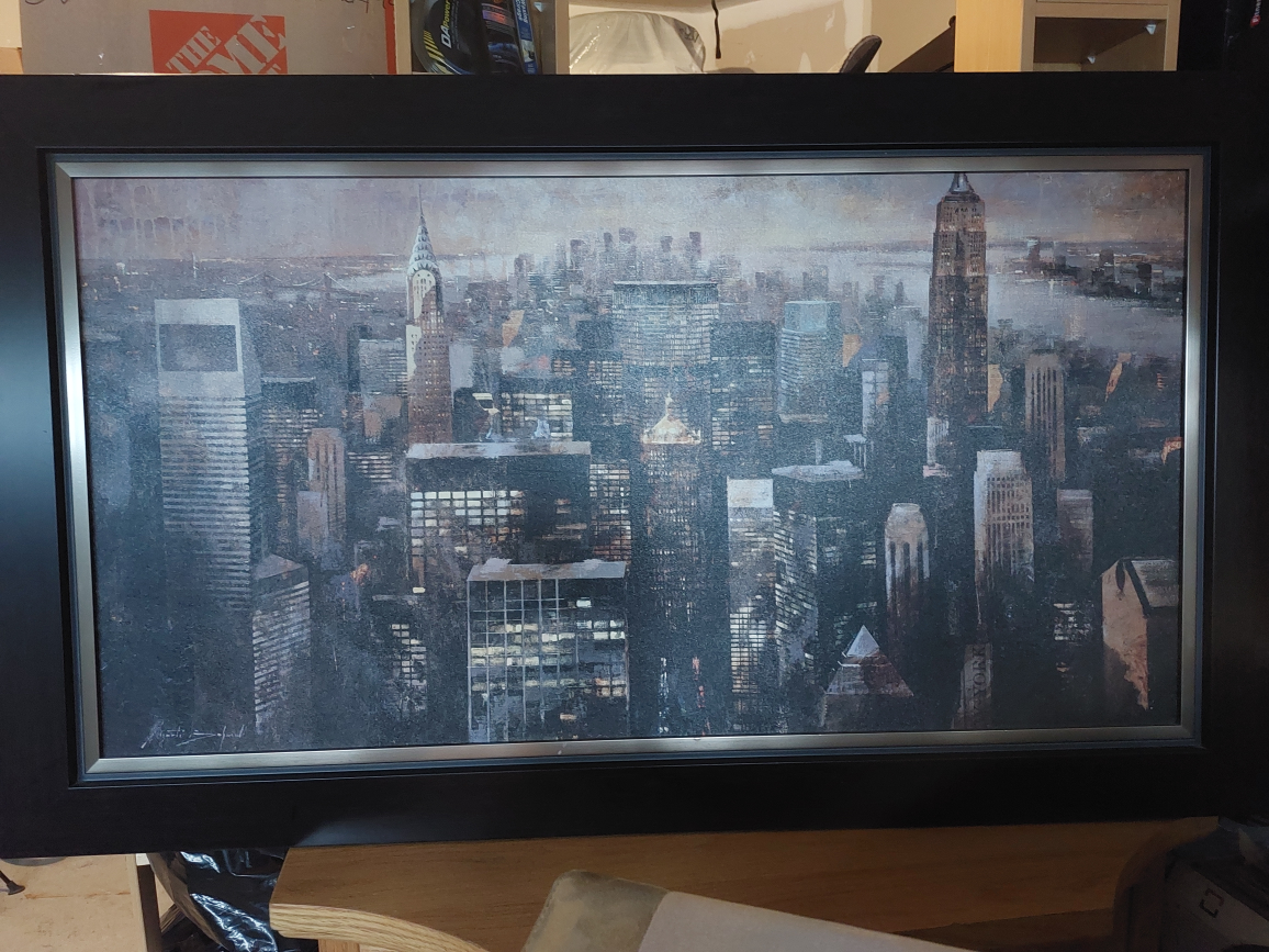 Framed New York City Skyline Print