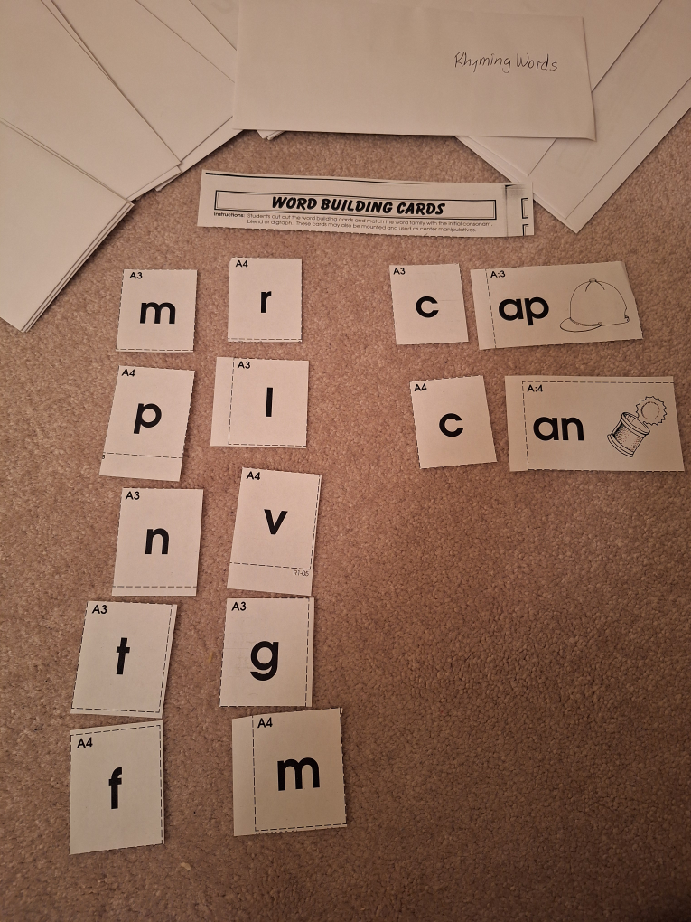 Word Building Sets - Rhyming Words