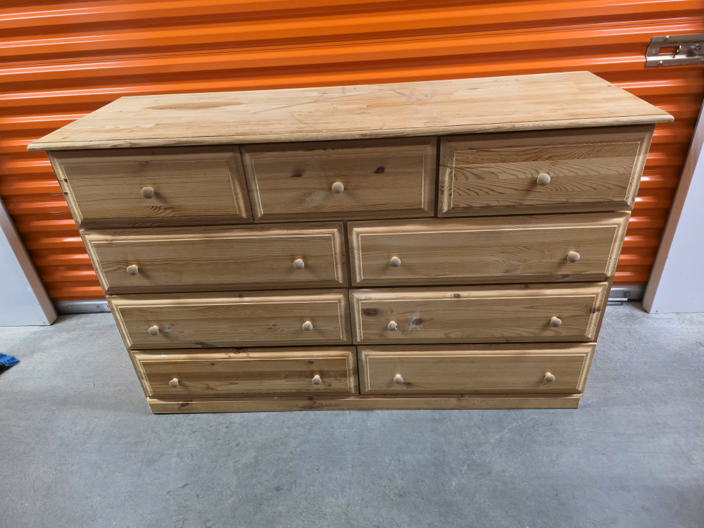 Wooden Dresser with 9 Drawers - photo 2
