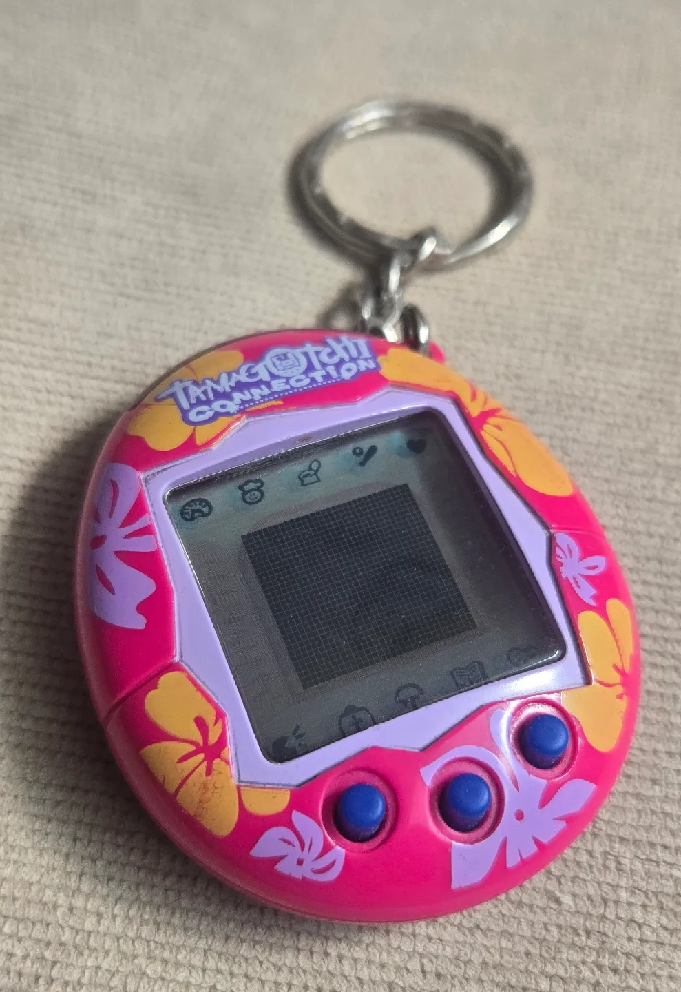 Tamagotchi Connection - Pink Floral - no battery cover image indicator(2)