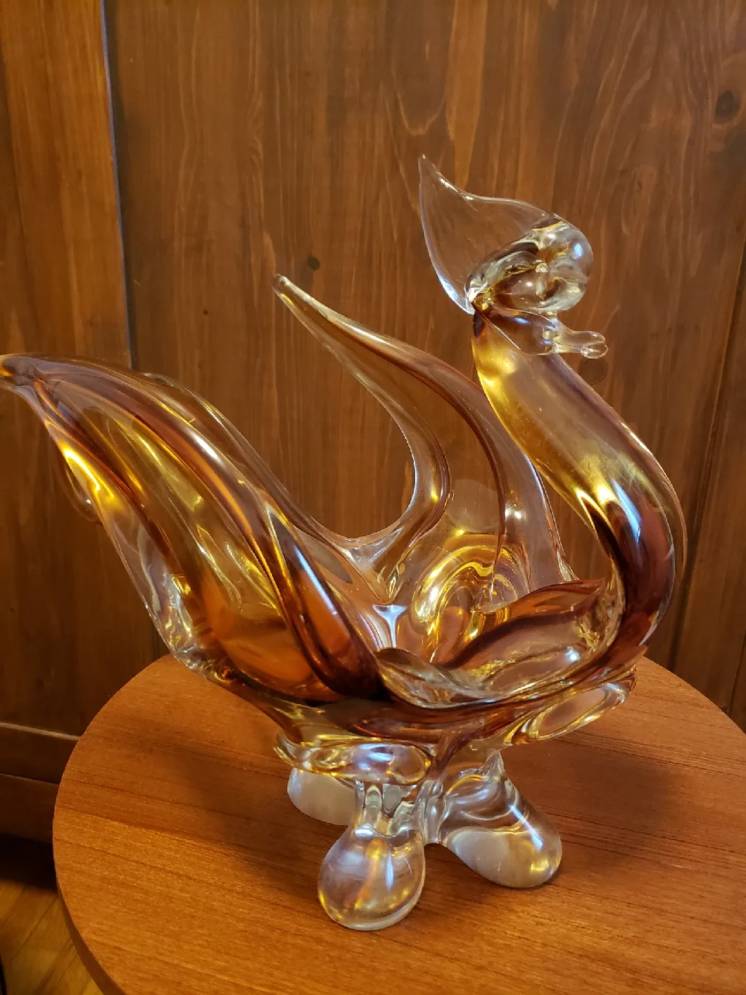 Lorraine Amber Glass Bird image indicator(3)