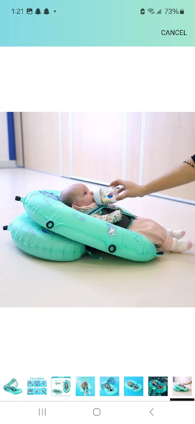 Mambobaby Float - Self-Inflating Baby Swimming Float image indicator(8)