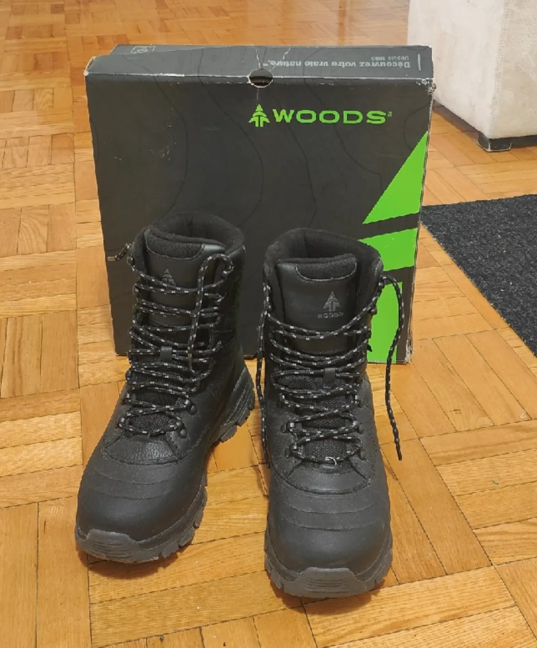 Woods Black Winter Boots with Box thumbnail