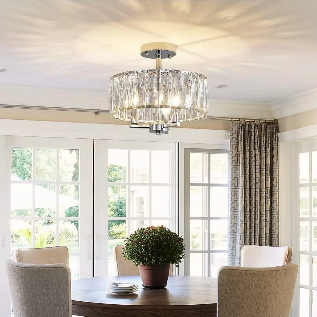 Crystal Ceiling Light Fixture image indicator(7)