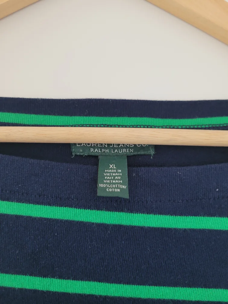 Ralph Lauren Women's Striped Top - XL image indicator(2)