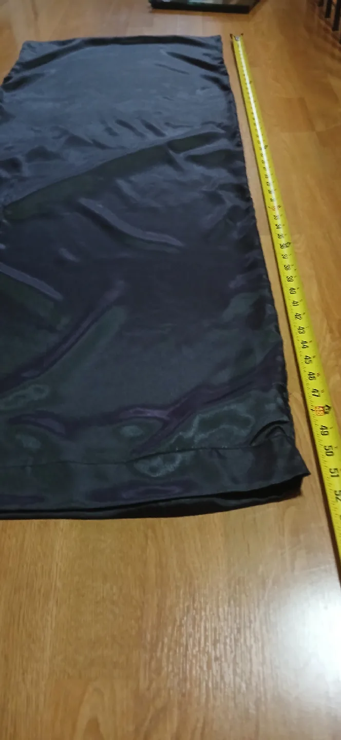 Black Satin Body Pillow cover. image indicator(2)