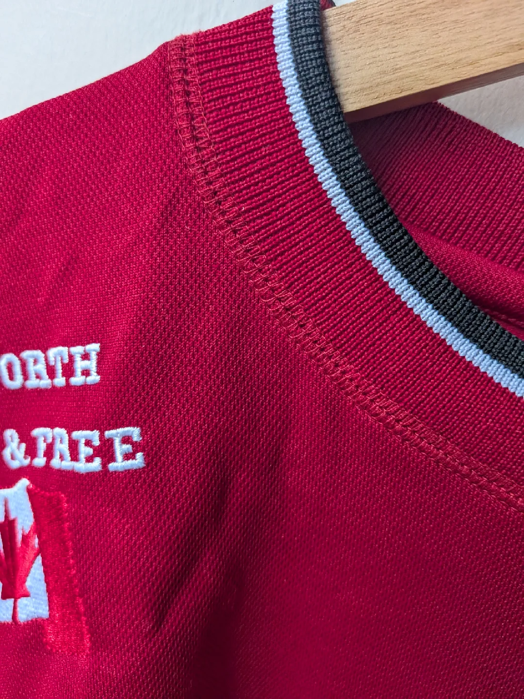 Canada Athletics Red Jersey sz LG image indicator(7)