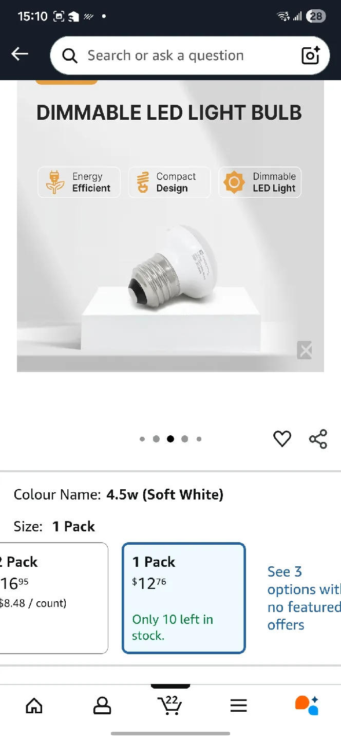 Xtricity R14 4.5W Dimmable LED Light Bulb - New! image indicator(3)