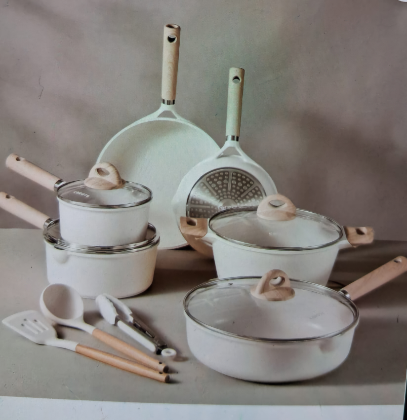 Carote 13-Piece Nonstick Cookware Set, Granite Bon Appetit - photo 2