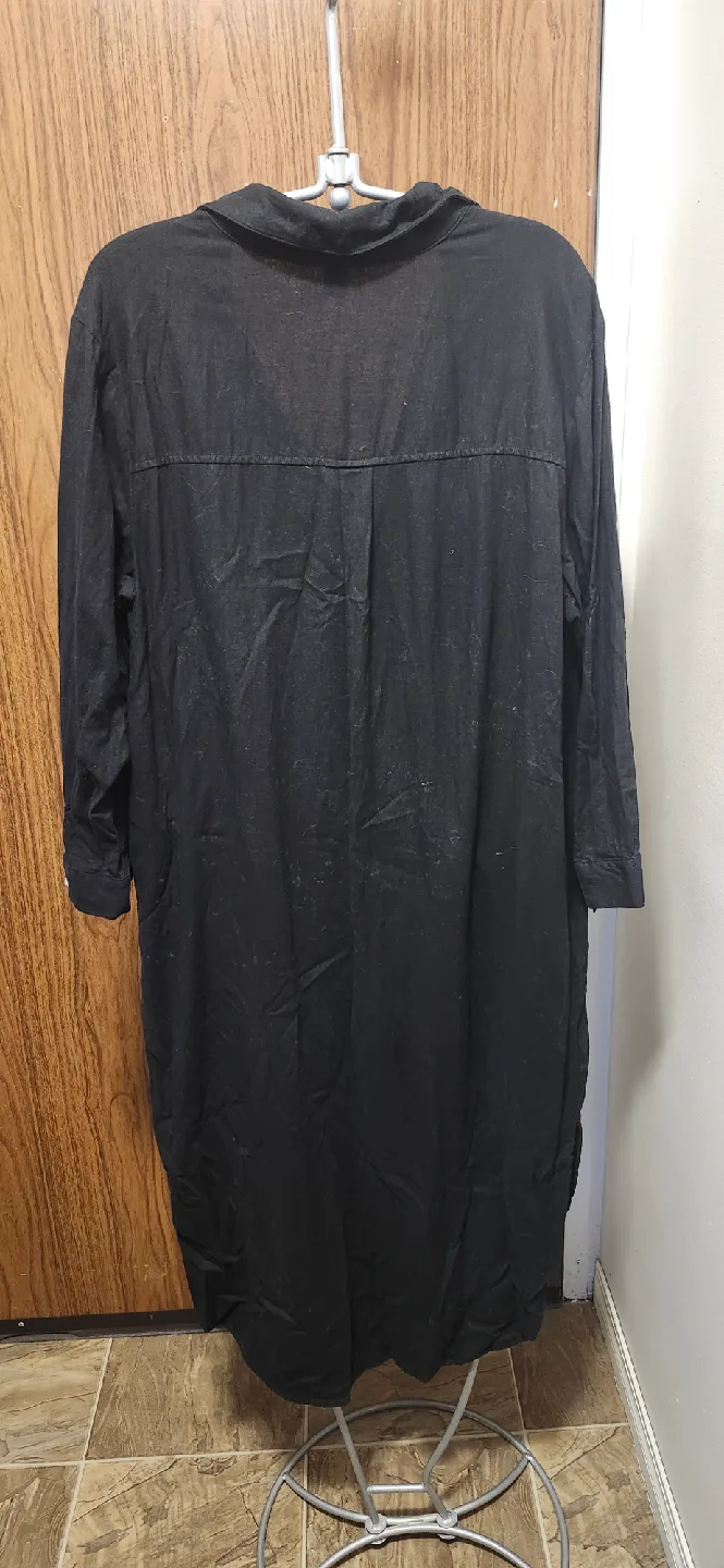 Old Navy Black Shirt Dress - XL image indicator(3)