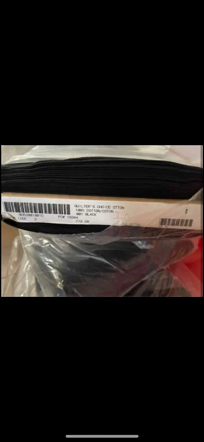 NEW Fabricland Quilter's Choice Cotton - Black image indicator(3)