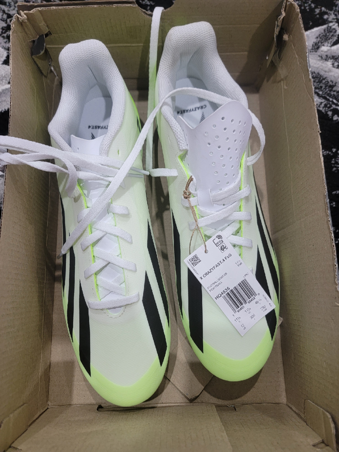 Adidas Crazyfast.4 FXG Soccer Cleats, Size 12