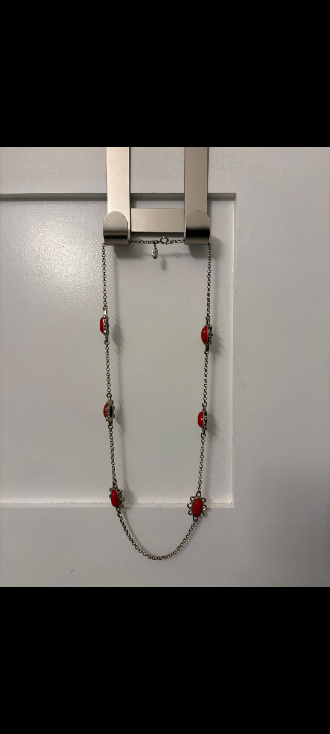 ANN TAYLOR Vintage Coral Statement Necklace
