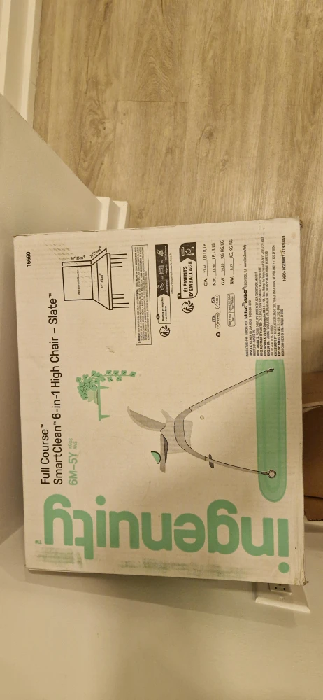 Unused and Unopened Ingenuity Full Course 6-in-1 Baby High Chair