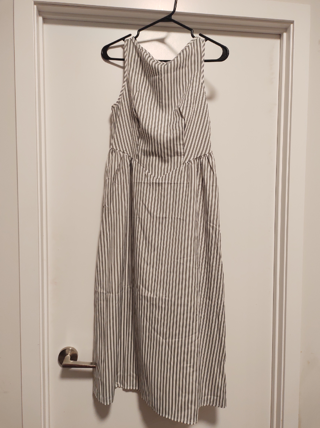 Striped Sleeveless Maxi Dress