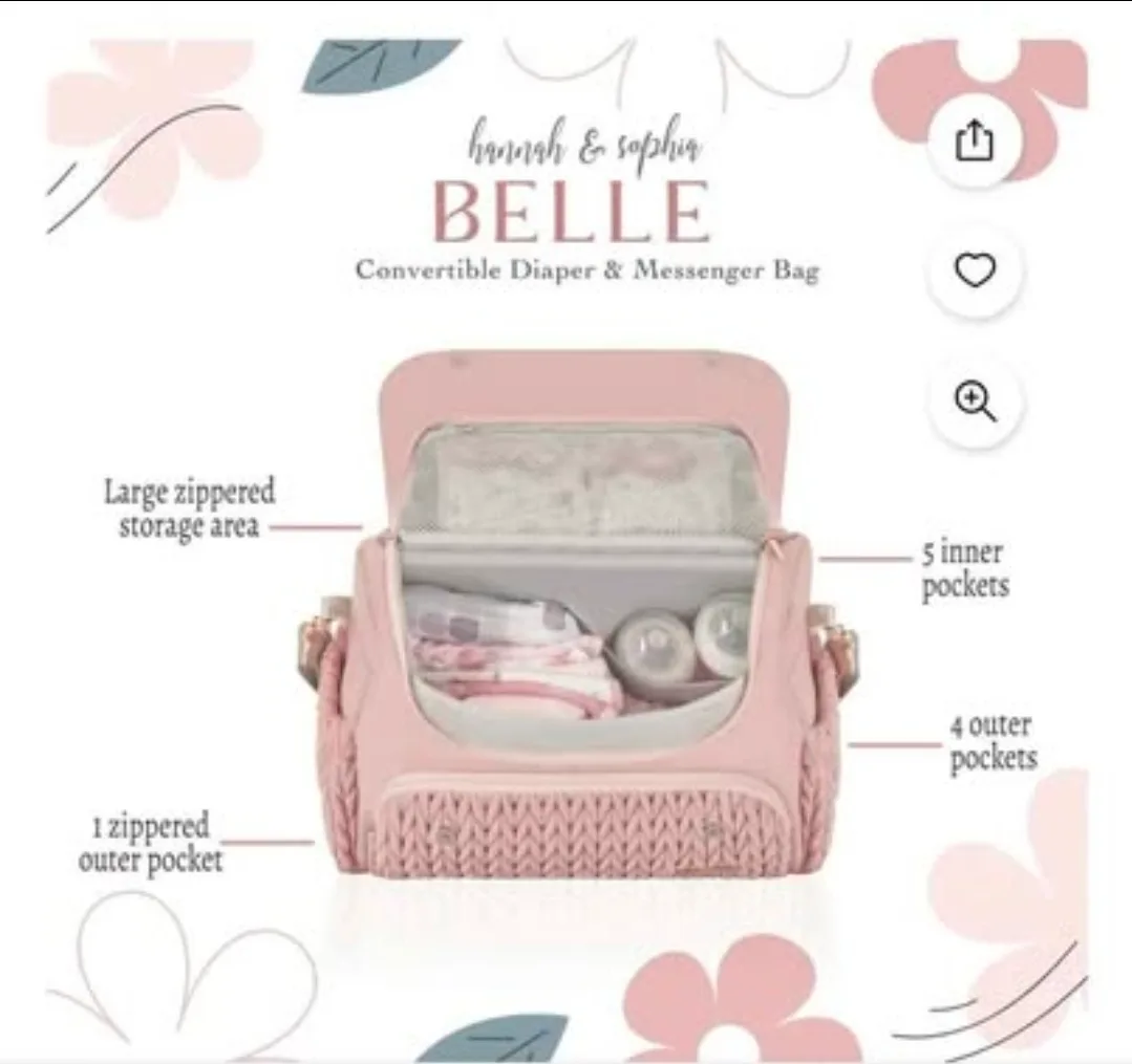 Hannah & Sophia Belle Diaper/Messenger Bag image indicator(4)