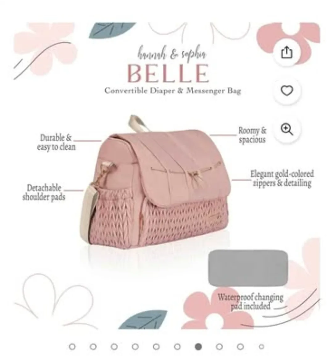 Hannah & Sophia Belle Diaper/Messenger Bag image indicator(6)