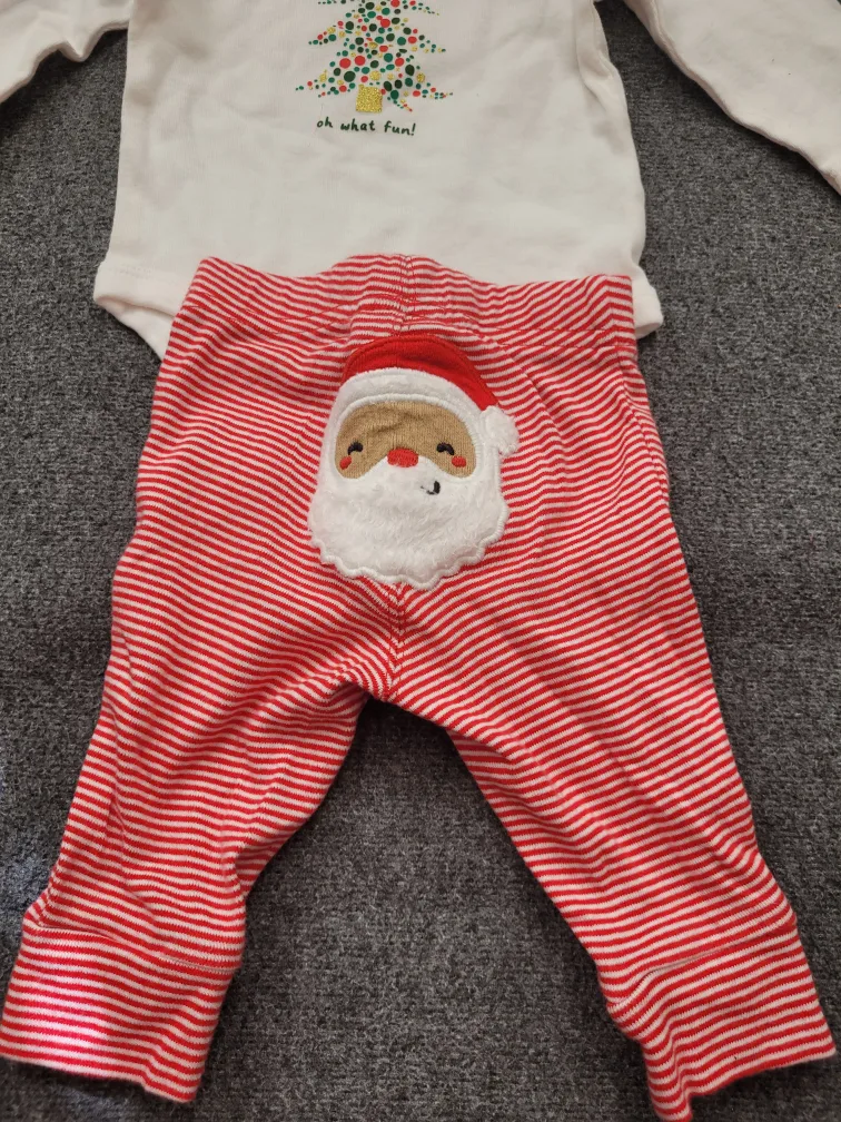 Carter's 3M Christmas Outfit - Bodysuit, Skirt, Leggings image indicator(6)