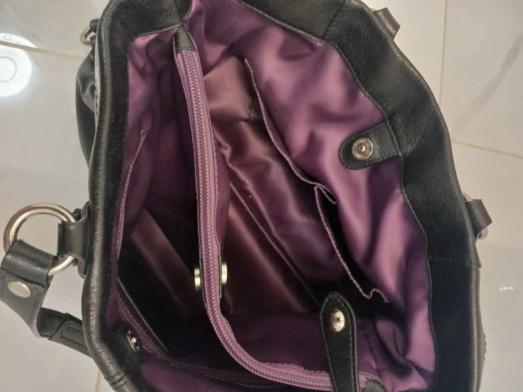 Coach Black Leather Satchel Tote - photo 2