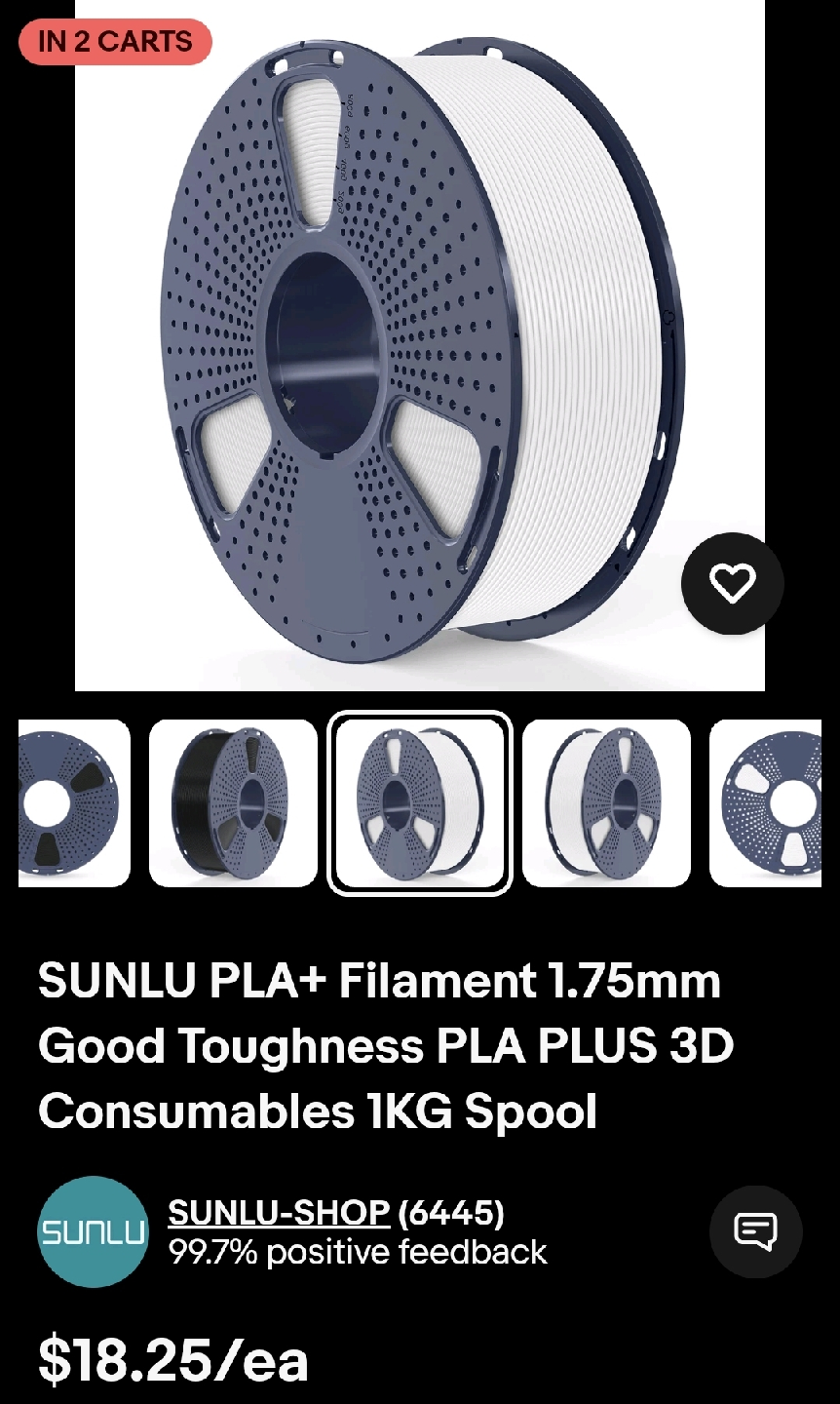 PLA+ 3d Printer Fillament - photo 3