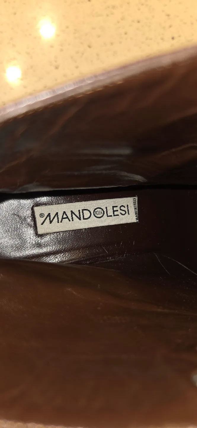 Mandolesi Brown Leather Ankle Boots - Size 40 image indicator(2)