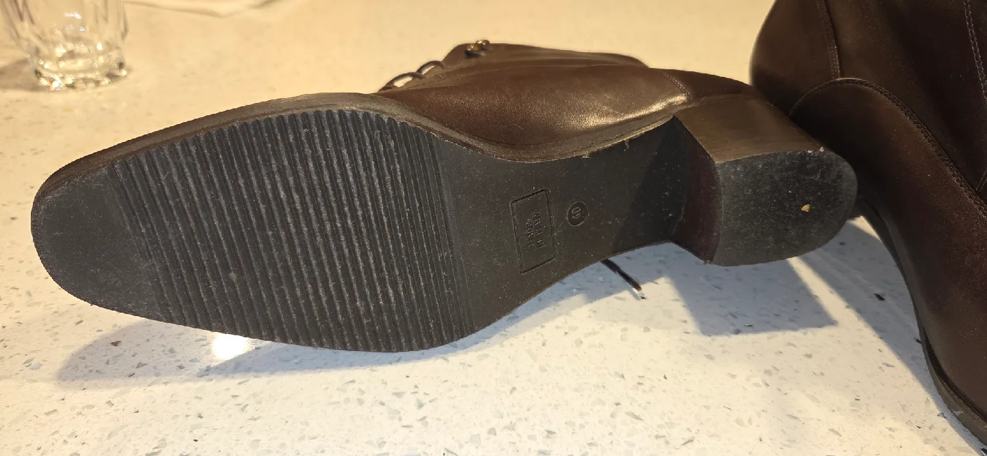 Mandolesi Brown Leather Ankle Boots - Size 40 image indicator(4)