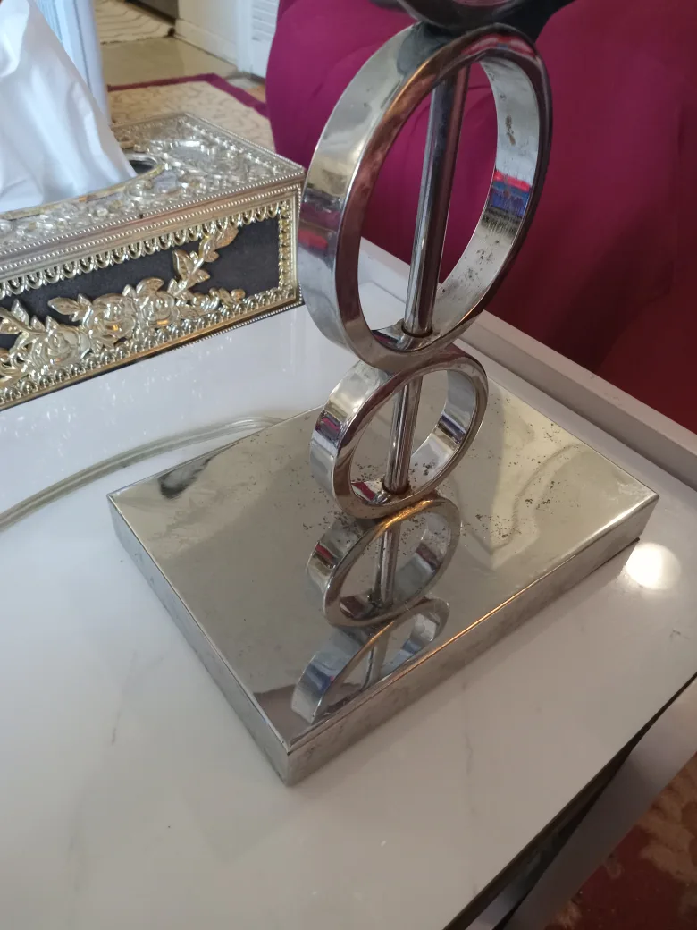 Chrome Ring Accent Table Lamp image indicator(2)