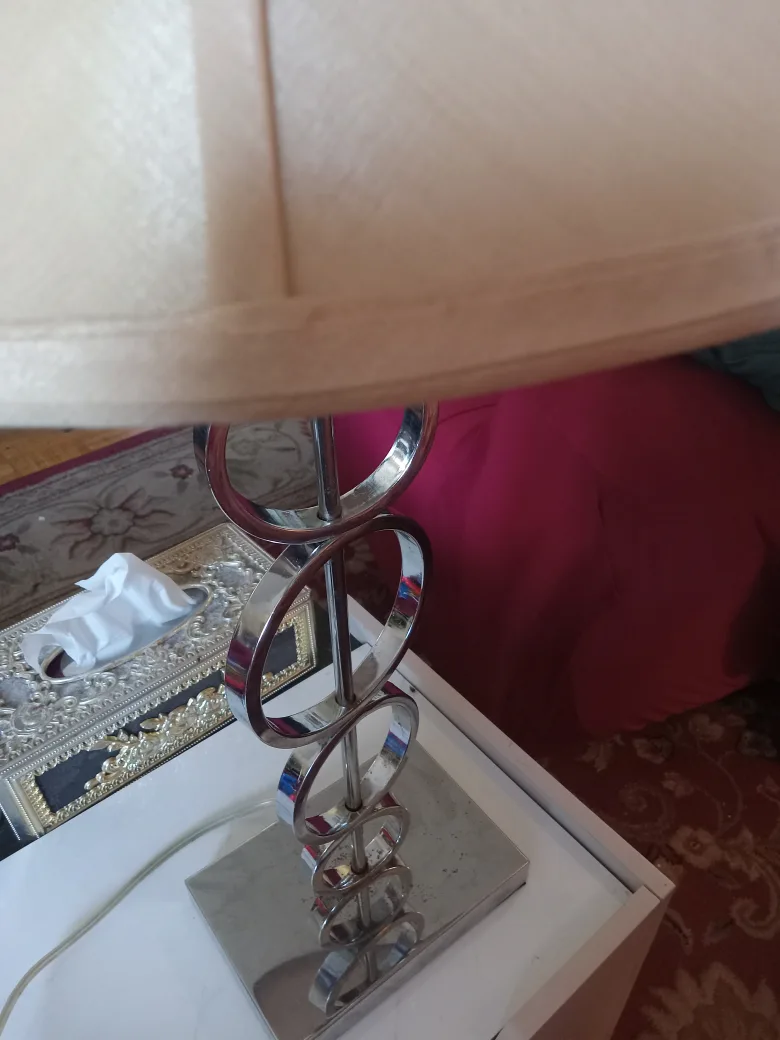 Chrome Ring Accent Table Lamp image indicator(5)