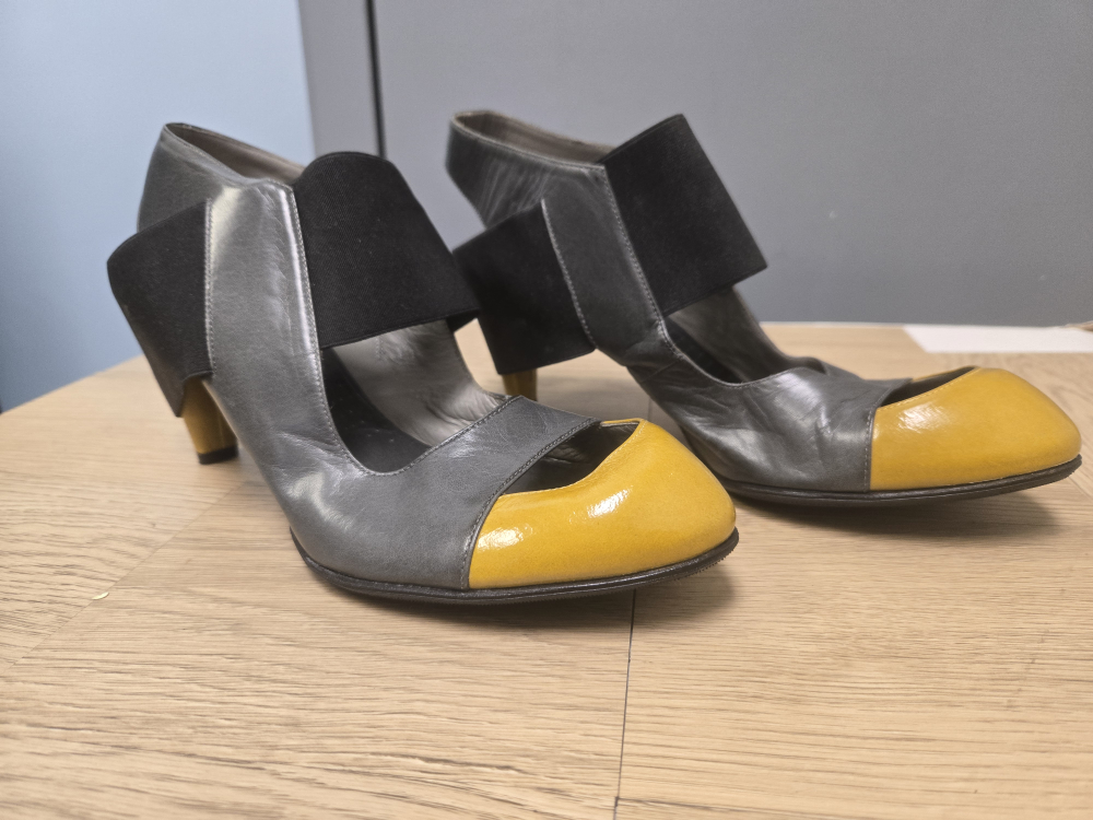 Stephen Venezia Heels - Grey/Yellow - photo 3