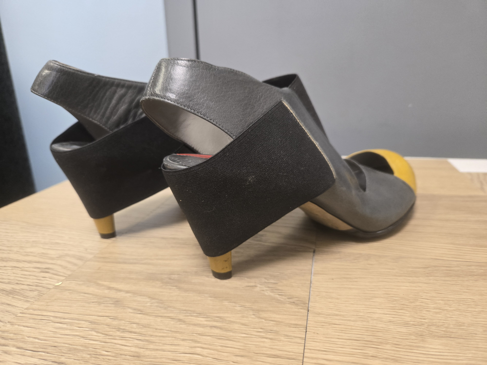 Stephen Venezia Heels - Grey/Yellow - photo 4