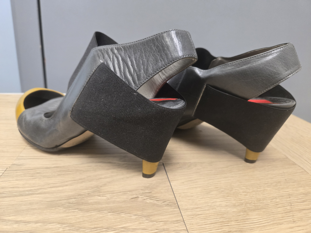 Stephen Venezia Heels - Grey/Yellow - photo 5