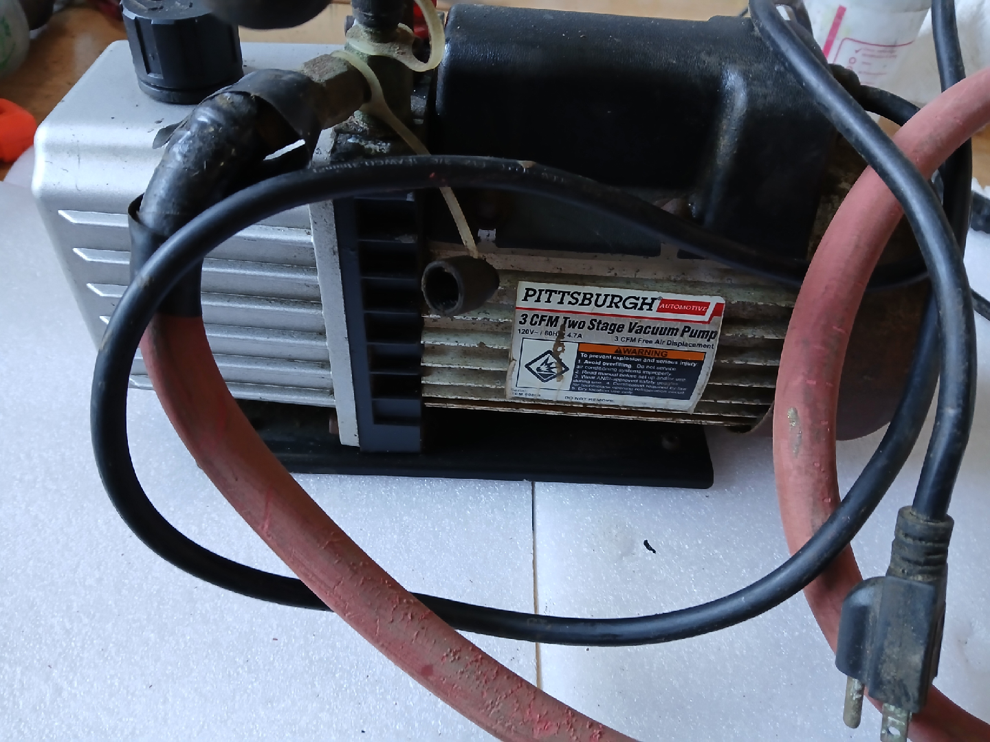 Pittsburgh 3 CFM Two Stage Vacuum Pump - photo 2