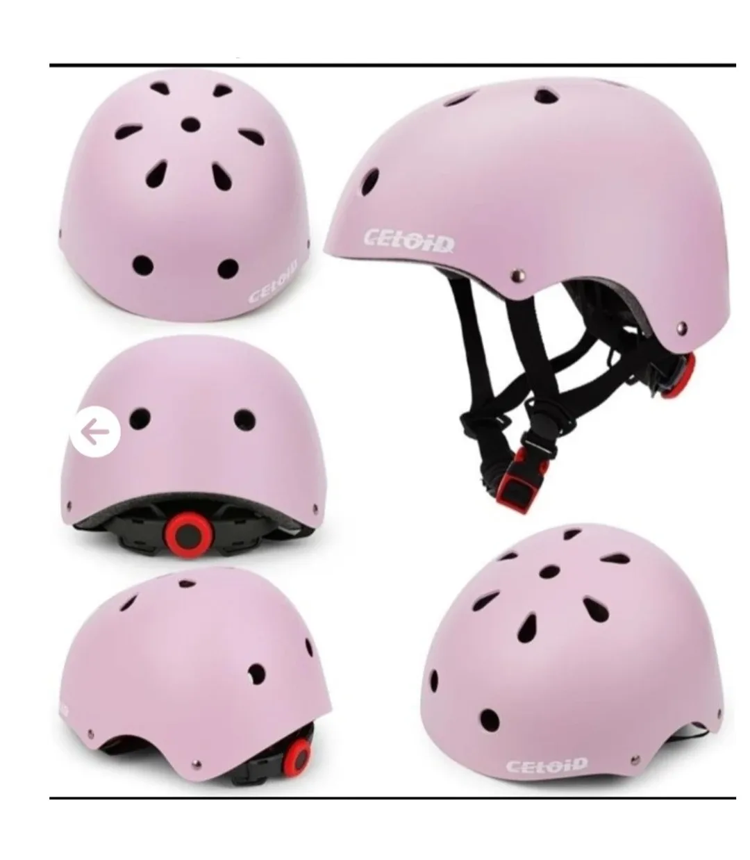 New CELOID Kids Bike Helmet Pink color Size Medium image indicator(2)