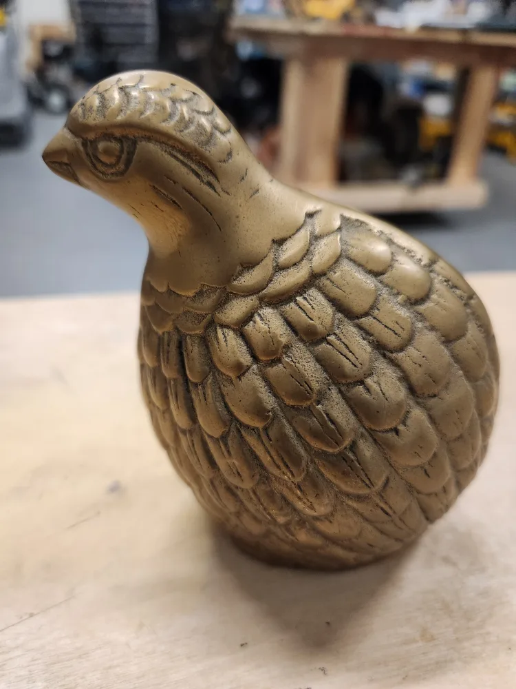 Vintage Brass Quail Figurine image indicator(4)