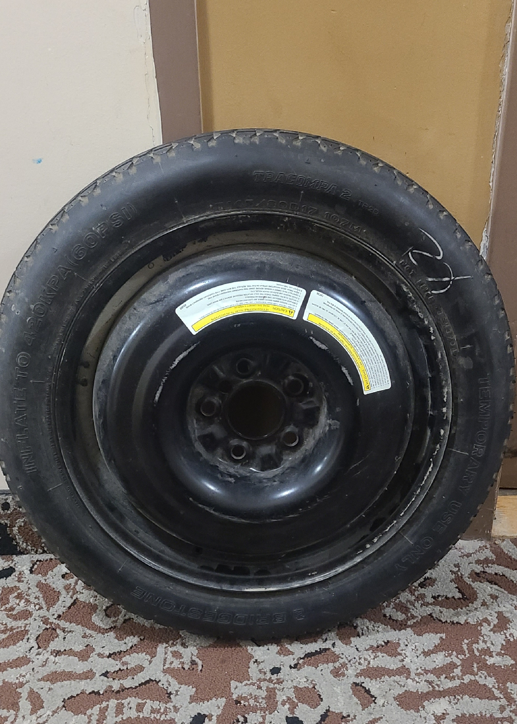 Infinity G35 Spare Tire 🥕