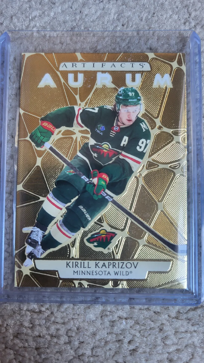 Kirill Kaprizov Artifacts Aurum Hockey Card thumbnail