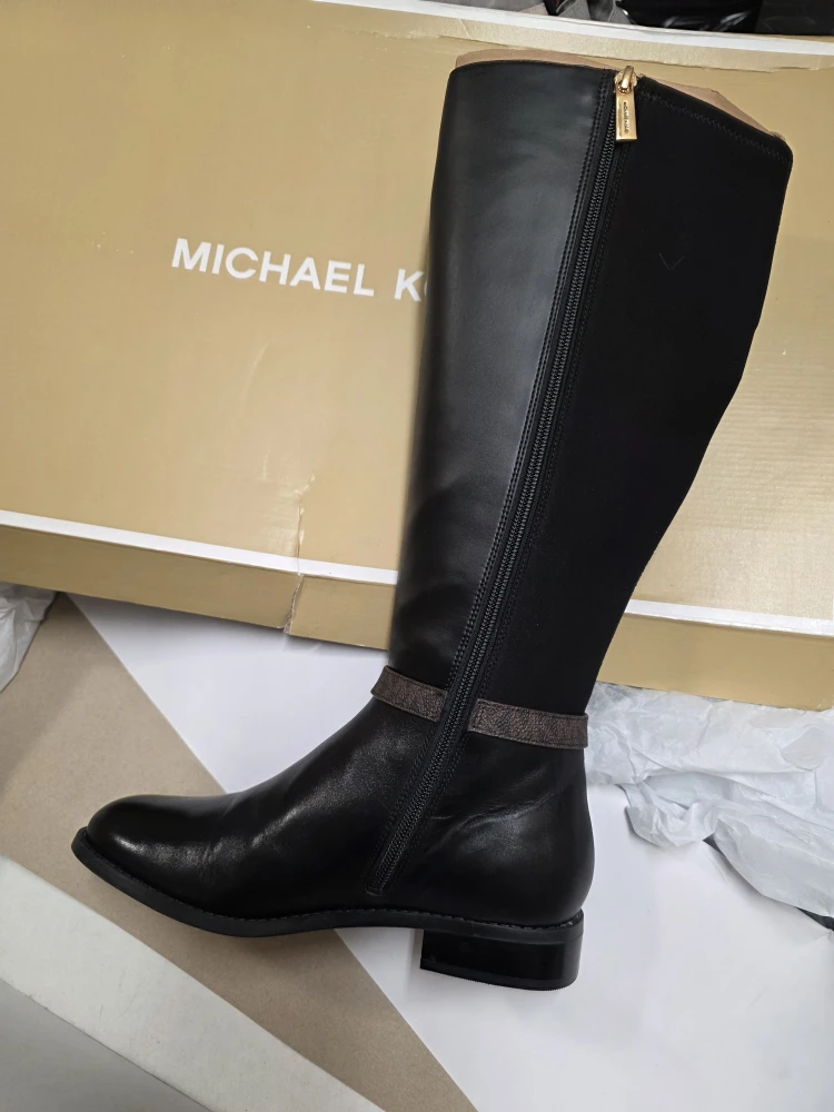Michael Kors Black Leather Riding Boots - photo 2