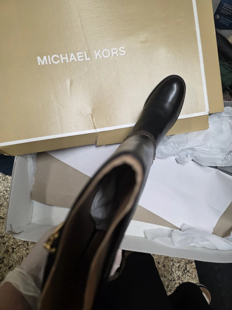 Michael Kors Black Leather Riding Boots - photo 3