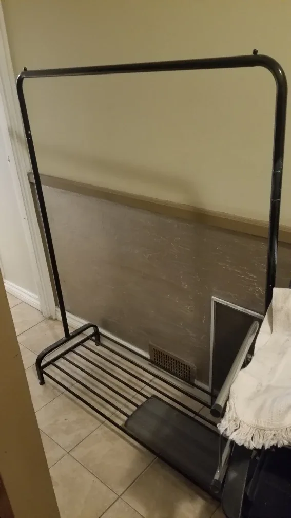 Black Metal Clothes Rack