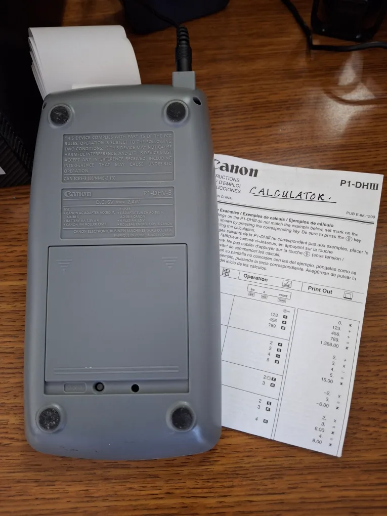 Canon Printing desktop calculator Silver image indicator(2)