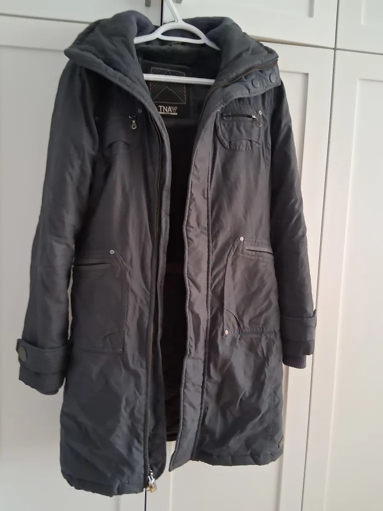TNA Grey Winter Coat - XSmall image indicator(3)