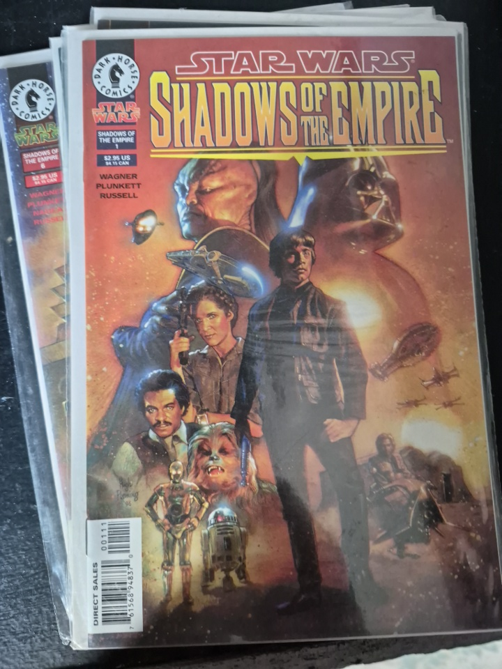 Star Wars Shadows of the Empire Comic Books