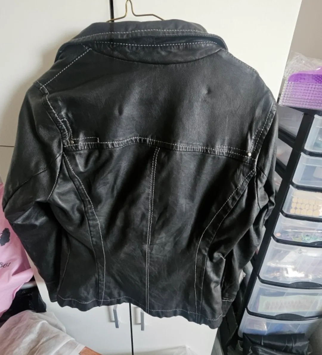 DANIER - Black Genuine Leather Jacket image indicator(3)