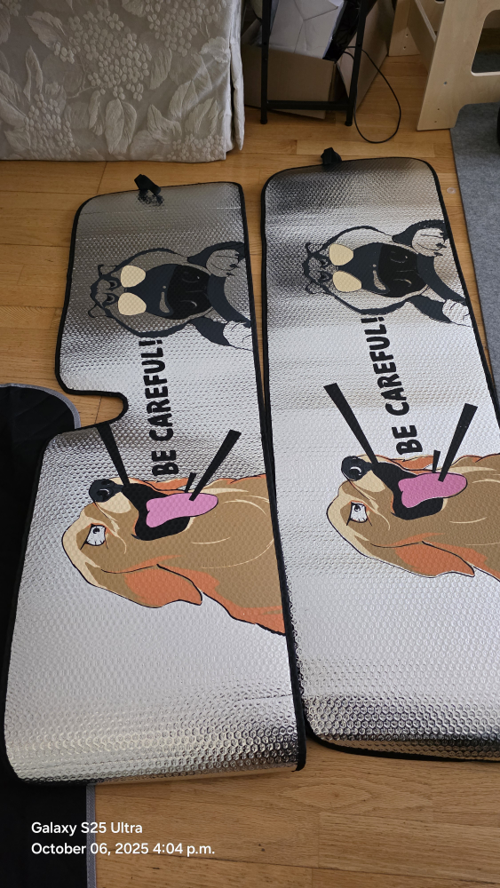 Funny dogs Windshield Sun Shade