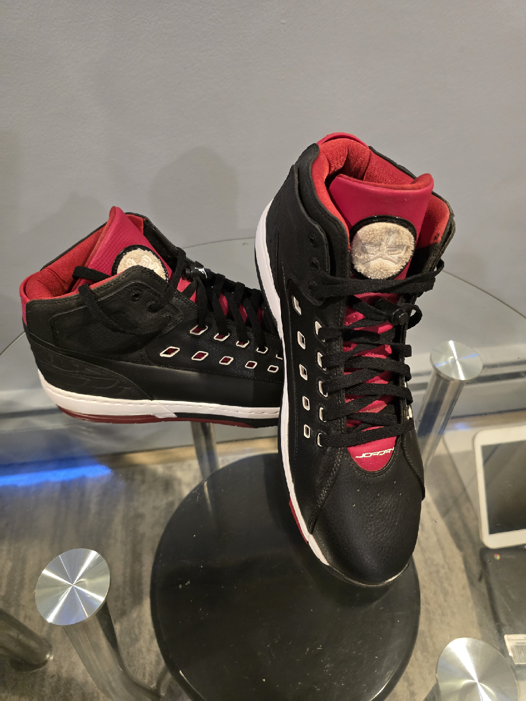 Jordan Flight 45 High Black/Red Size 14