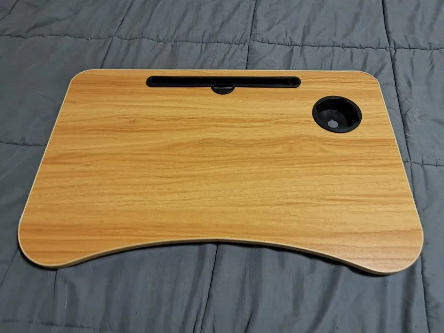 Foldable Laptop Desk with Cup Holder image indicator(2)