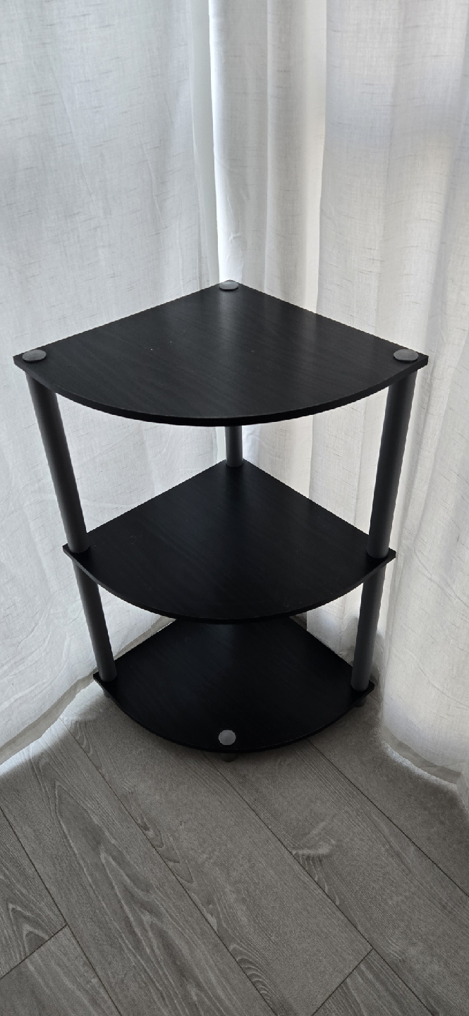 Black Corner Shelf - 3 Tier - photo 2