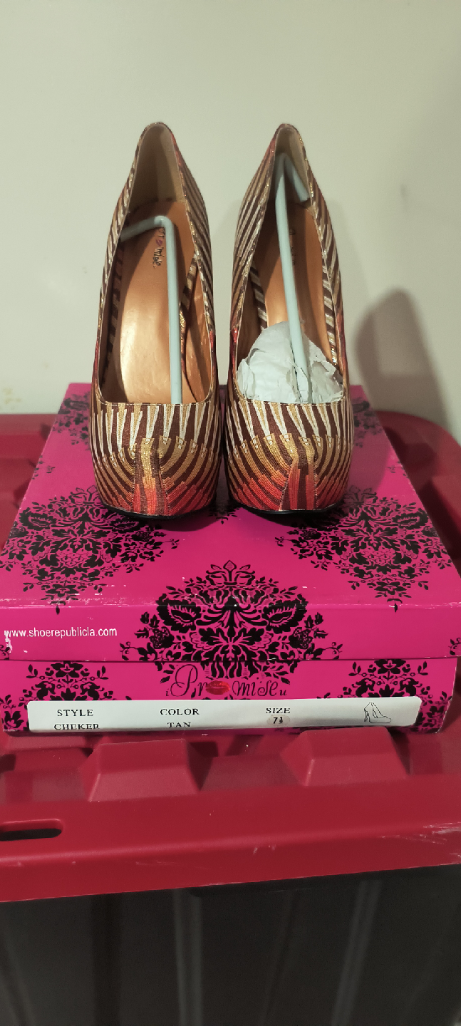 Promise Tan Heels - Size 7 - photo 3